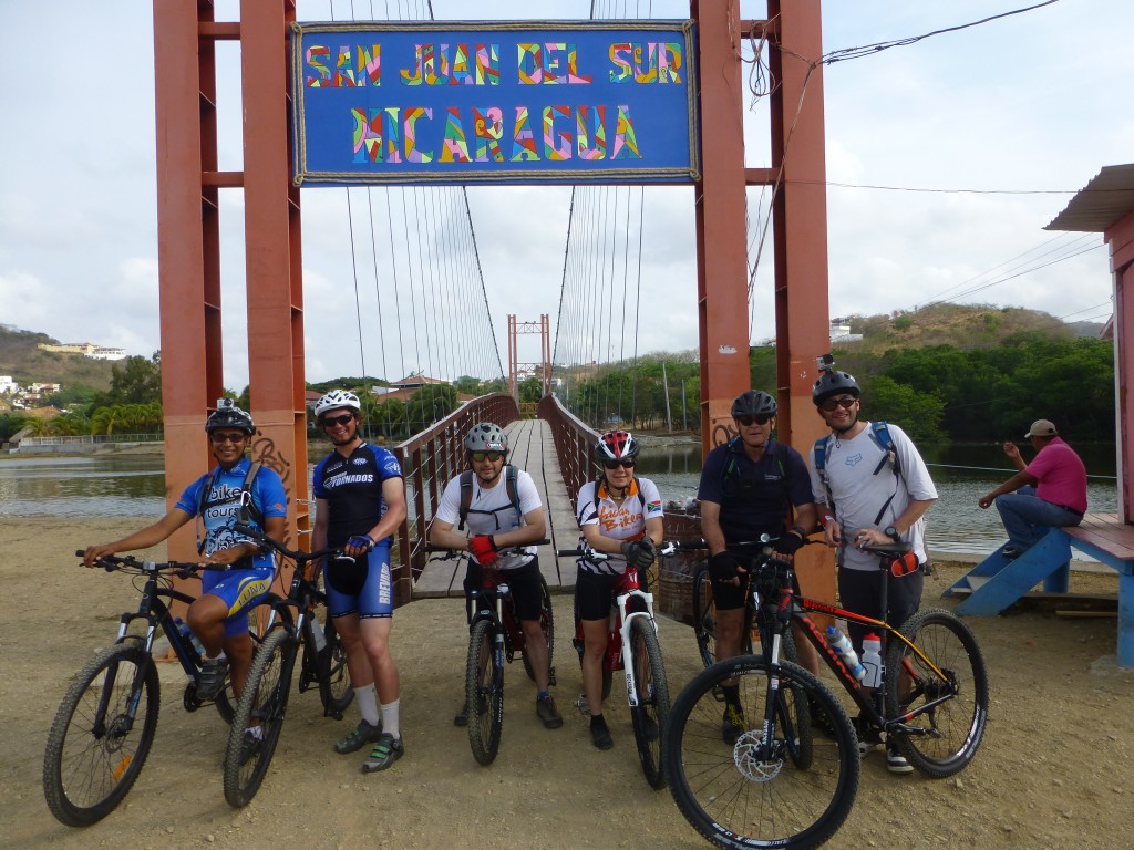 Ciclistas en San Juan del Sur