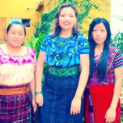 (Izquierda a Derecha) Maria Chicoj, Rosanda Pacay y Petrona Perez