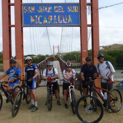 Ciclistas en San Juan del Sur